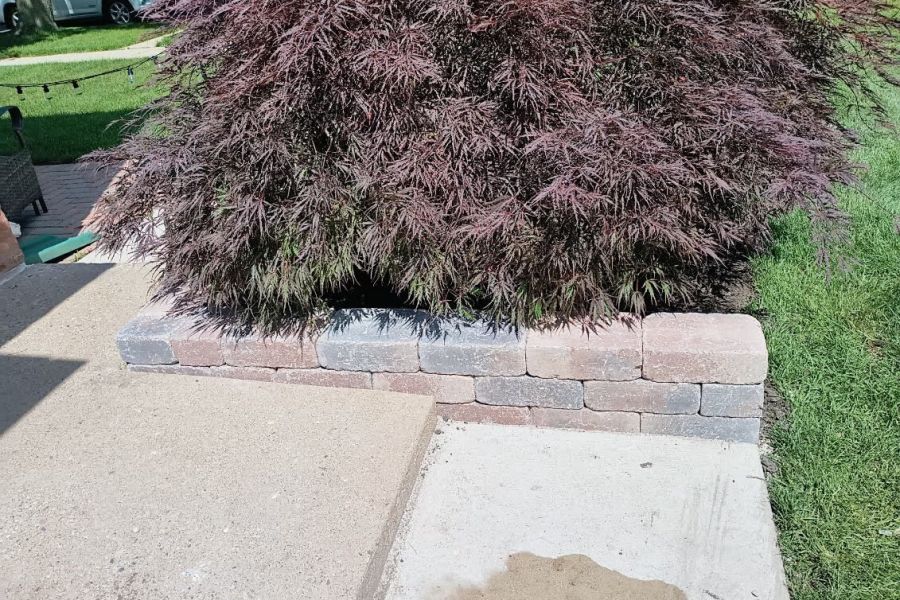 Retaining Wall Unilock Brussels Dimensional Stone Sierra In Winnetka - Landscaping