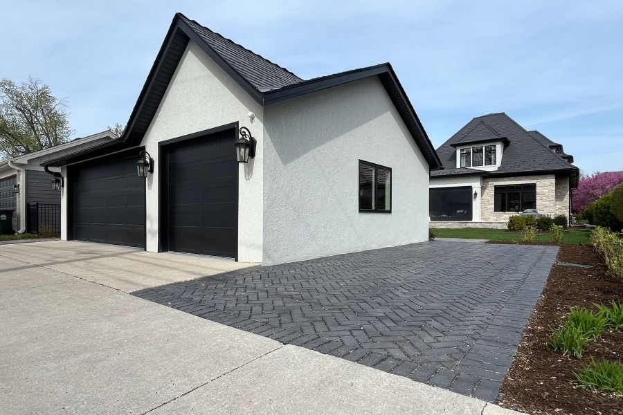 Hardscape Project Brick Blue Stone Glencoe - Lanscaping