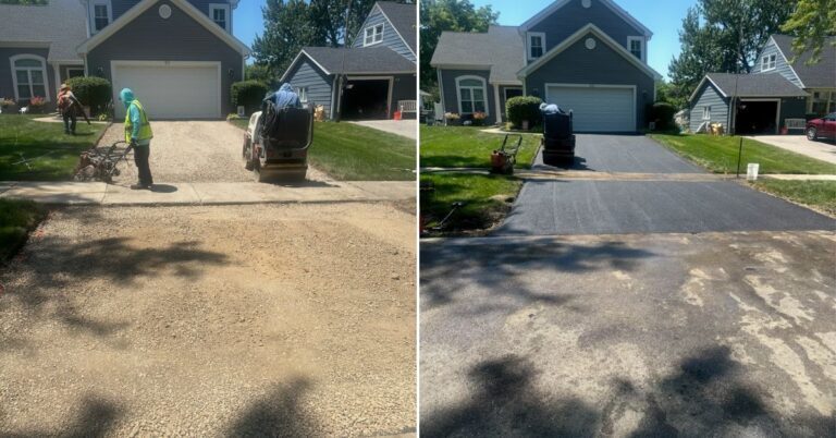 Hardscape driveway in Deer Park - Landscaping