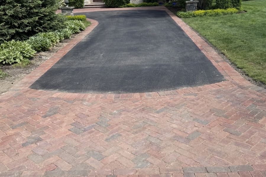 Driveway with Paving in Northbrook - Landscaping