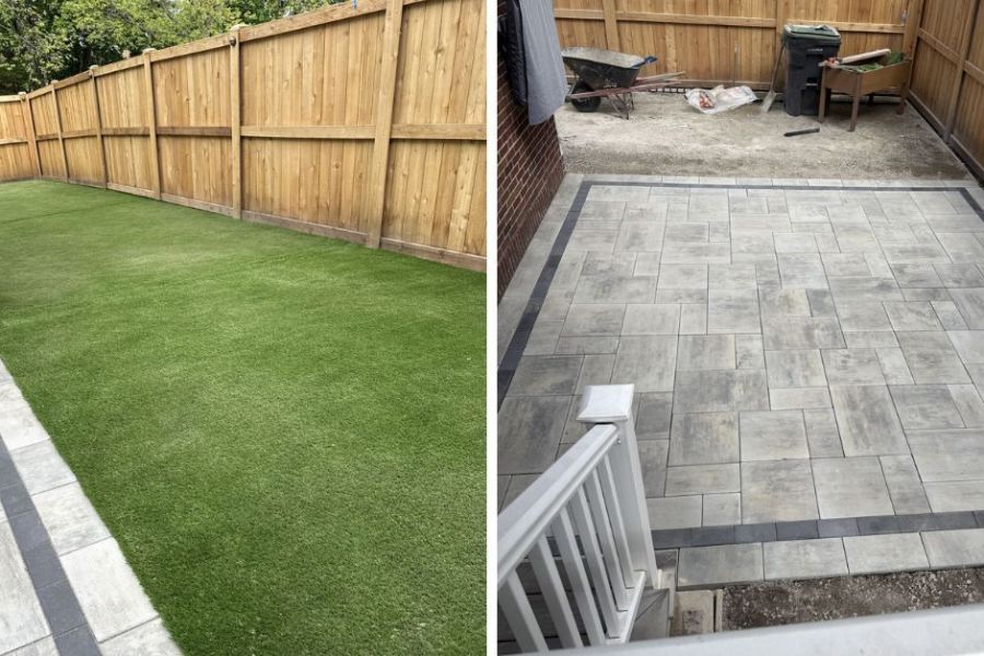 Completed Patio and Project in Kenilworth - Landscaping