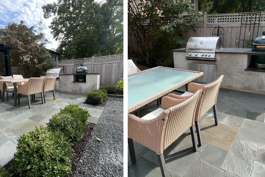 Bluestone Outdoor Kitchen Park Ridge - Lanscaping