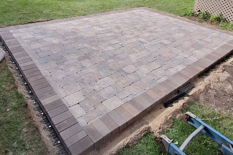 Backyard Patio Unilock in Northbrook - Landscaping