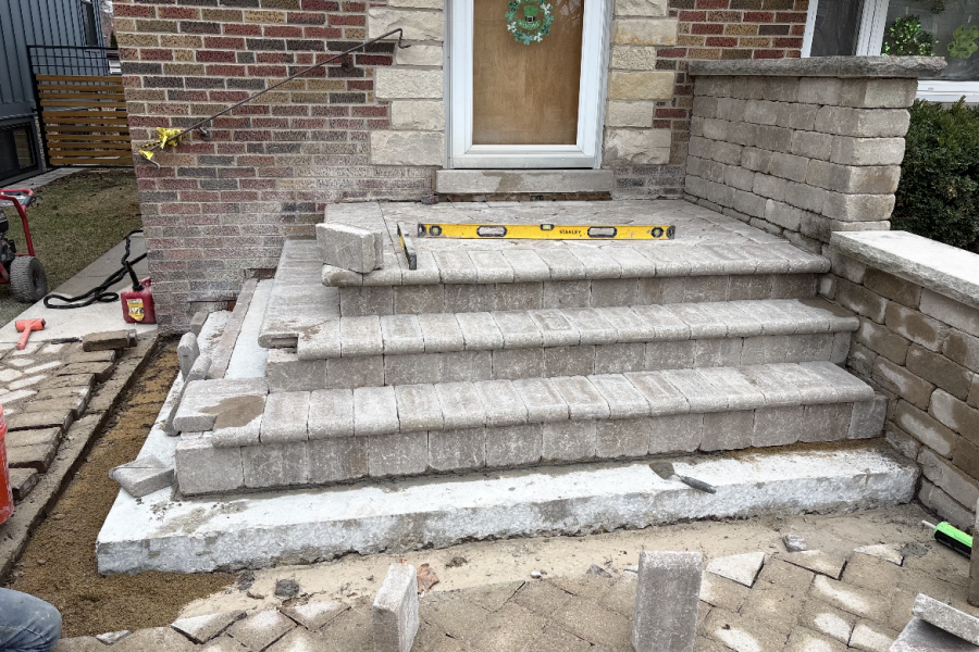Steps in Park Ridge - Landscaping