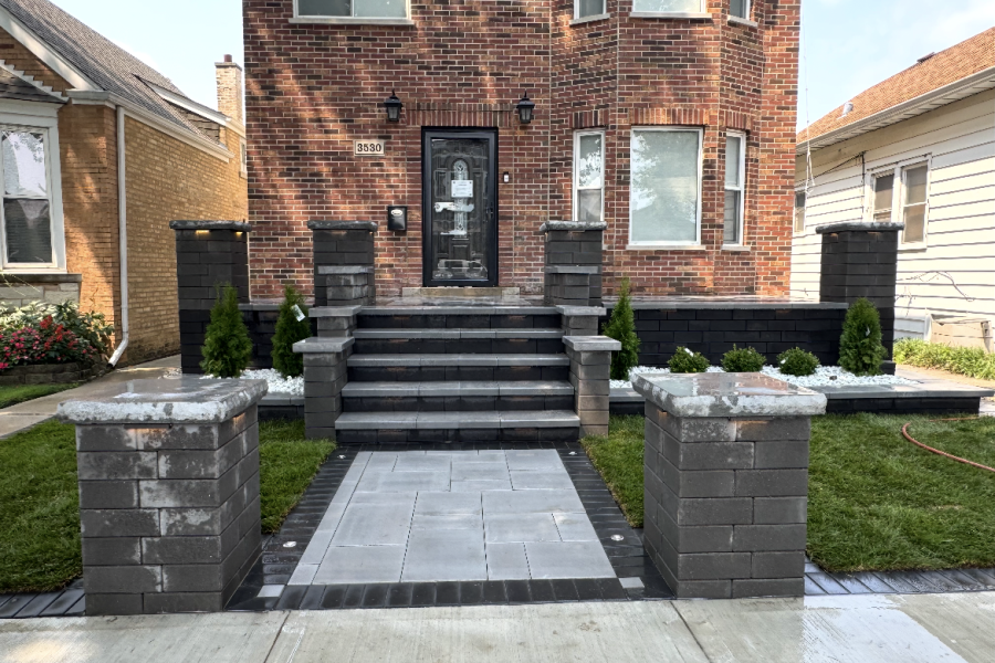 Steps in Park Ridge - Landscaping