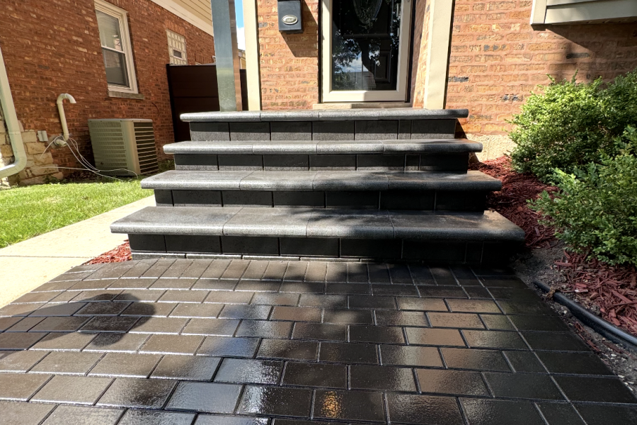 Steps in Park Ridge - Landscaping