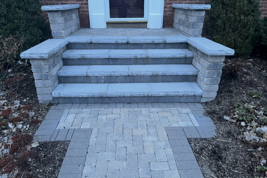 Steps in Park Ridge - Landscaping