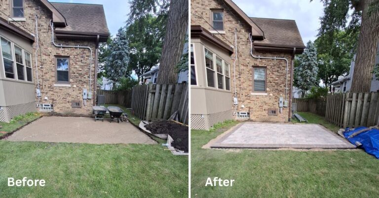 Backyard Patio Unilock in Northbrook - Landscaping