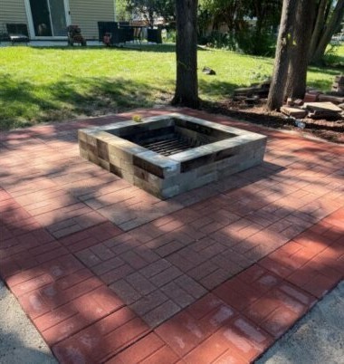 Hardscape Firepit Patio Prospect Heights - Landscaping