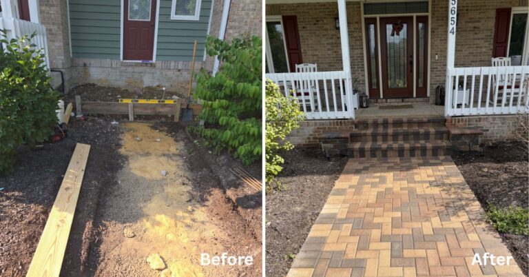 Walkway hardscape in Elmhurst - Landscaping