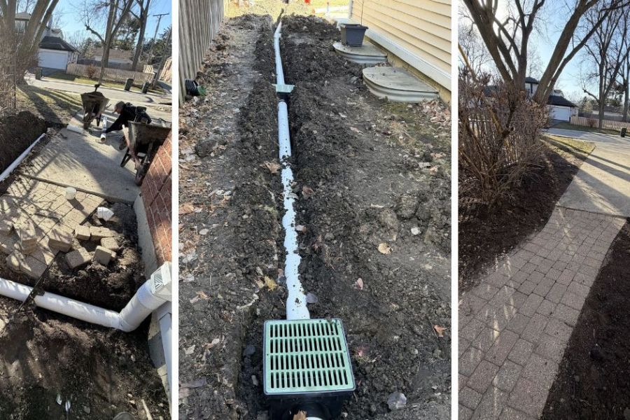 drainage_install Gleenview - Landscaping