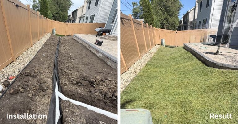 Barrington Drainage  Install - Lanscaping