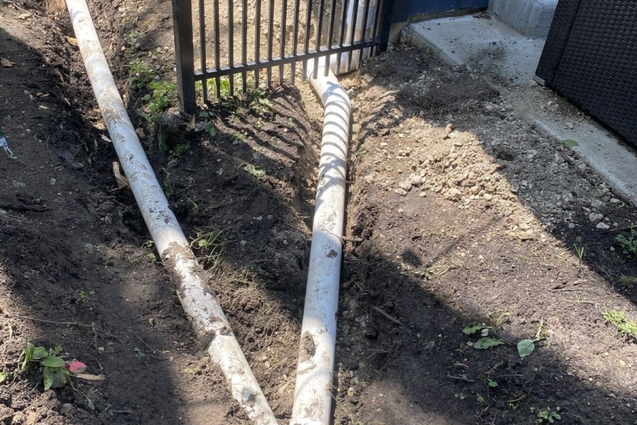 drainage  / Glenview  - Landscaping