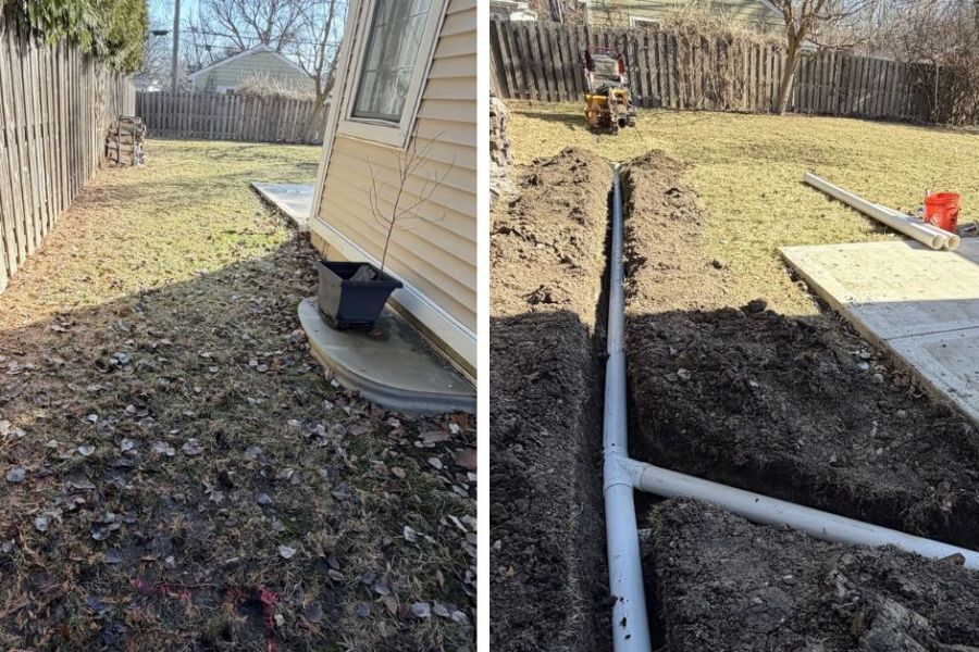 drainage_install Gleenview - Landscaping