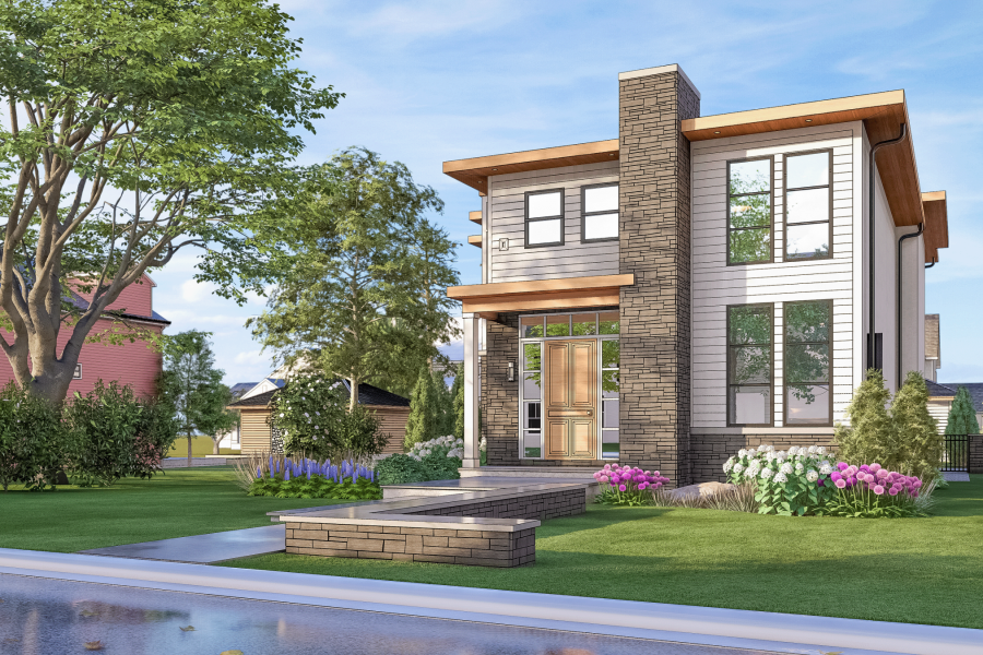 Custom Landscape Design Rendering and 3D Visualization - Landscaping