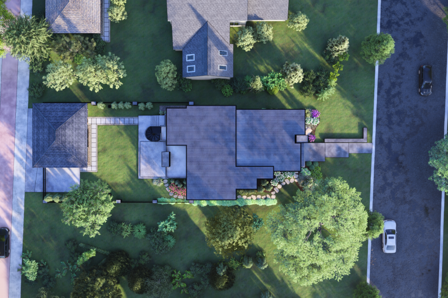 Custom Landscape Design Rendering and 3D Visualization - Landscaping